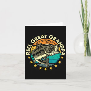 Funny Fishermen Reel Great Grandpa Mens Fishing Gr Card