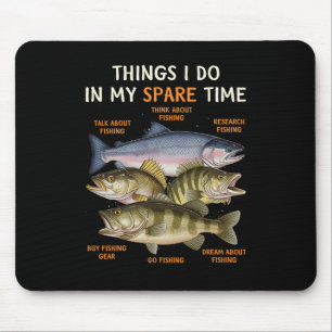 Funny Fishing Apparel For Men Mouse Pad