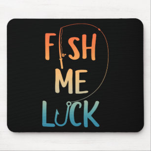 Funny Fishing Art For Men Boys Kids Fisherman Boat Mouse Pad