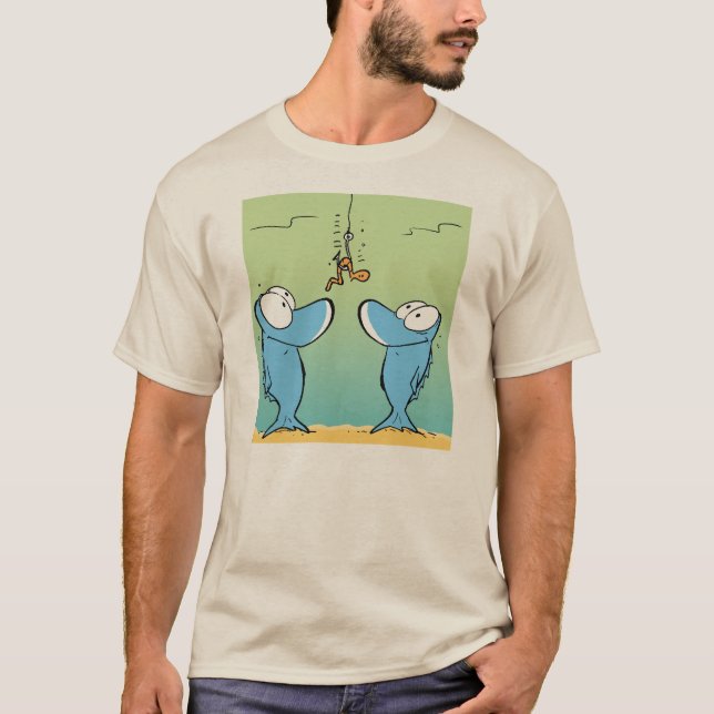 Funny Fishing Cartoon Shirt (Front)