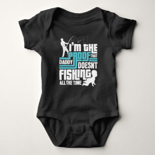 Funny Fishing Dad Baby Bodysuit