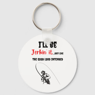 Funny Fishing Dad Farther Son Adult Humour Reel Je Key Ring