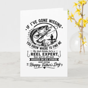 Funny Fishing Dad Quote Vintage Father’s Day  Card