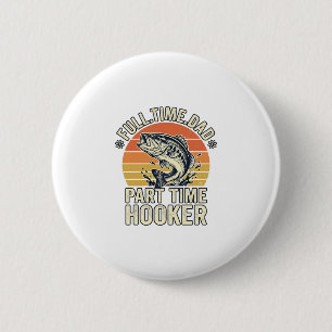 Funny Fishing Dad Vintage Bass Shirt Design (2)_1 6 Cm Round Badge