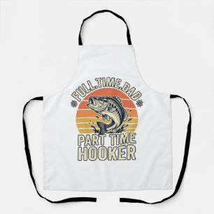 Funny Fishing Dad Vintage Bass Shirt Design (2)_1 Apron