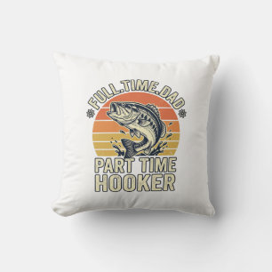 Funny Fishing Dad Vintage Bass Shirt Design (2)_1 Cushion