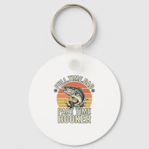 Funny Fishing Dad Vintage Bass Shirt Design (2)_1 Key Ring