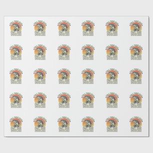 Funny Fishing Dad Vintage Bass Shirt Design (2)_1 Wrapping Paper