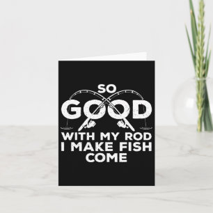 Funny Fishing Design For Men Women Fisherman Fish Card
