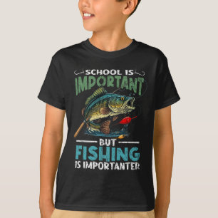 Funny Fishing For Boys Kids Youth Fish Saying B Fi T-Shirt