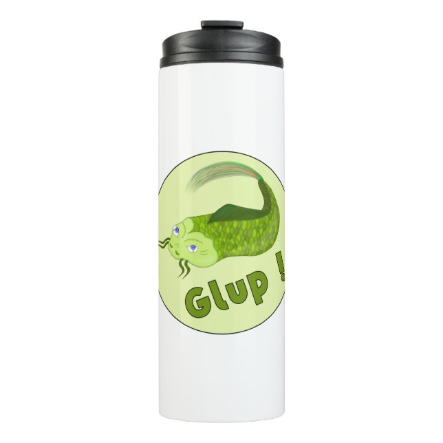 Funny Fishing Glup Thermal Tumbler (Front)