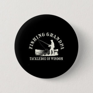 Funny Fishing Grandpa Appreciation Tacklebox Of Wi 6 Cm Round Badge