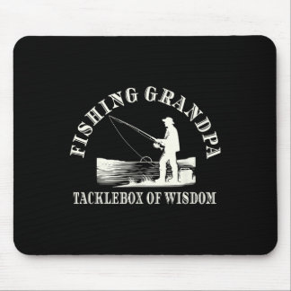 Funny Fishing Grandpa Appreciation Tacklebox Of Wi Mouse Pad