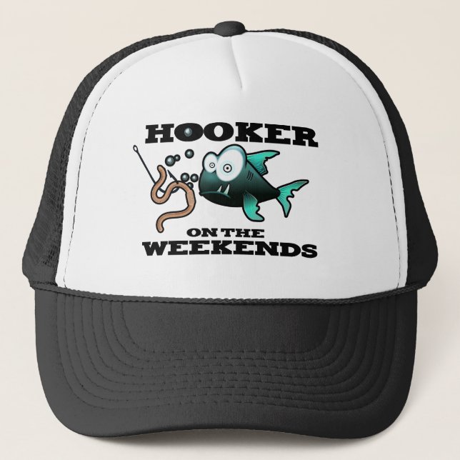 Funny Fishing Humour Trucker Hat (Front)