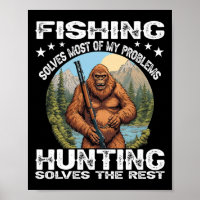 Funny Fishing Hunting Gift Halloween Humour Hunter