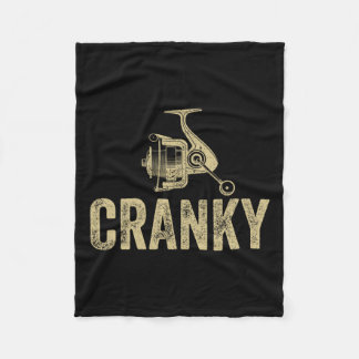 Funny Fishing Men Dad Fleece Blanket