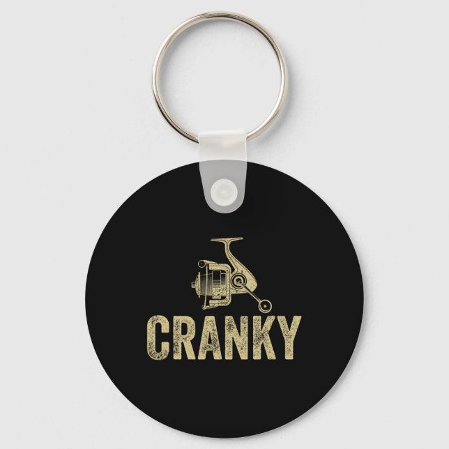Funny Fishing Men Dad  Key Ring (Front)