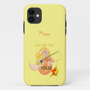Funny Fishing Mermaid Girl Thunder_Cove   Case-Mate iPhone Case