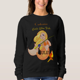 Funny Fishing Mermaid Girl Thunder_Cove Sweatshirt