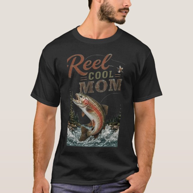 Funny Fishing Mum Gift T-Shirt (Front)