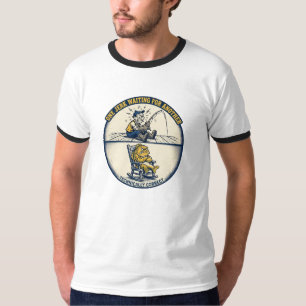 Funny Fishing One Jerk Waiting For Another T-Shirt
