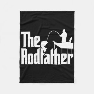 Funny Fishing Parody (the Rod Father) Fleece Blanket
