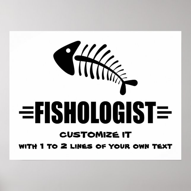 Funny Fishing Poster (Front)