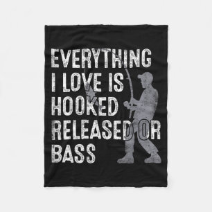 Funny Fishing Quote Humor Fisher Gift Dad Father A Fleece Blanket