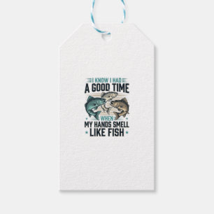 Funny Fishing Quote Vintage Engraving Vector Desig Gift Tags