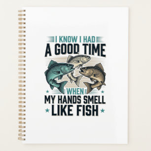 Funny Fishing Quote Vintage Engraving Vector Desig Planner
