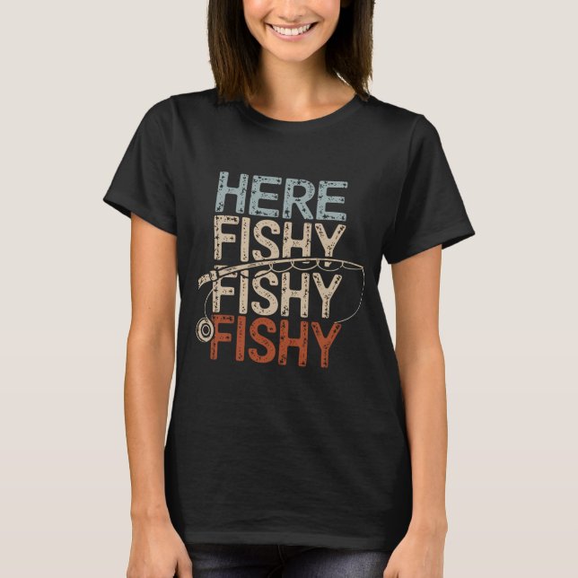 Funny Fishing Retirement Design T-Shirt (Front)