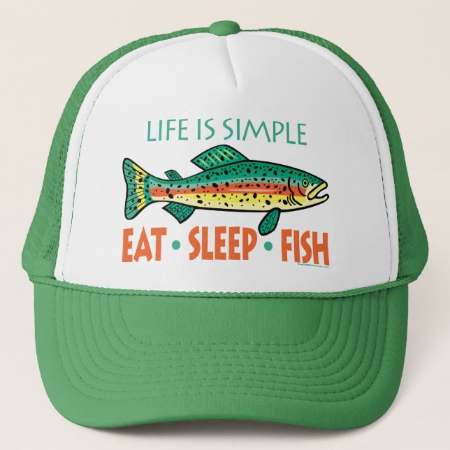 Funny Fishing Saying Trucker Hat (Front)