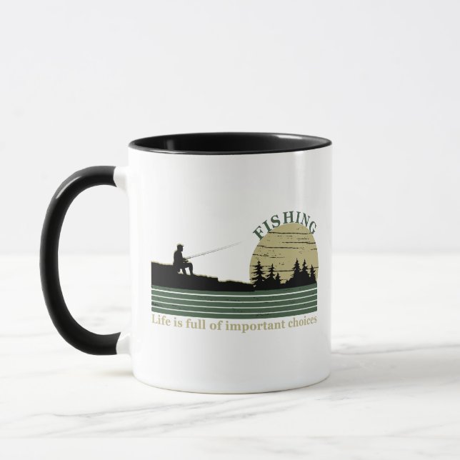 Funny Fishing sayings Mug (Left)