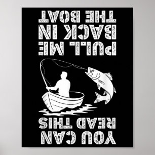 Funny Fishing Shirts For Men Boys Dad Grandpa Fish Poster