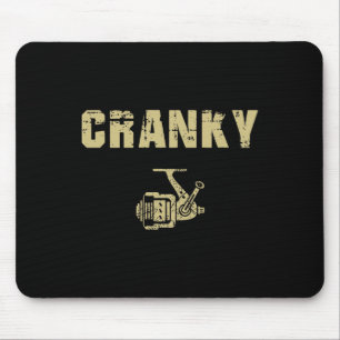 Funny Fishing Tee For Men Funny Cranky Mouse Pad