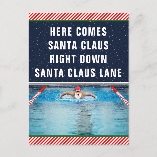 Funny Fitness Centre Christmas Postcard (Front)