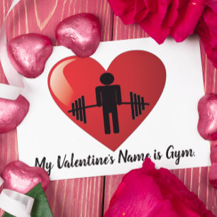 Funny Fitness Gym Valentine Card