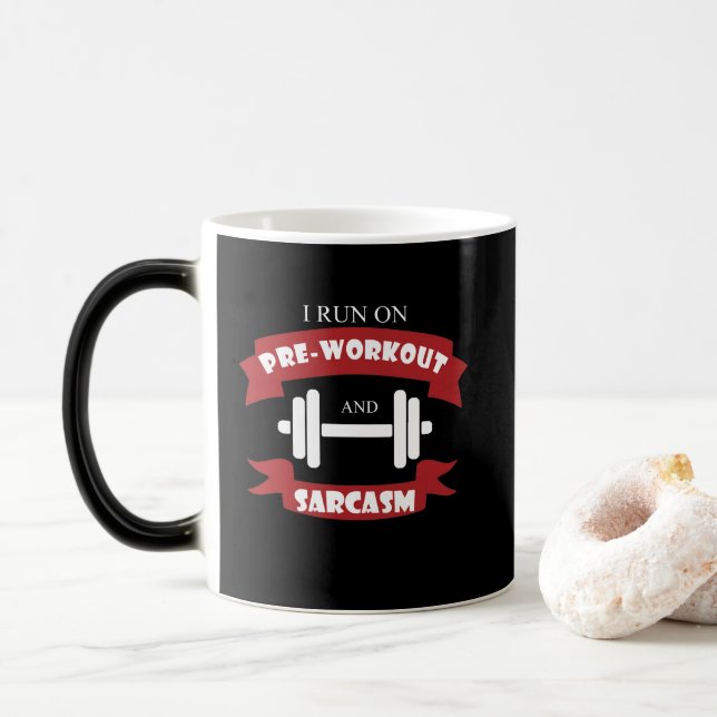 Funny Fitness Supplement Sarcasm Mug (With Donut)
