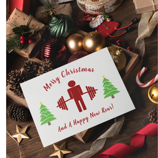 Funny Fitness Themed Christmas Card (Creator Uploaded)