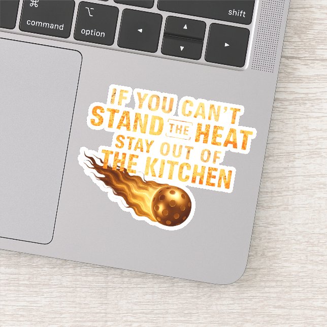 Funny Flaming Pickleball Kitchen Graphic Dink Life (Detail)