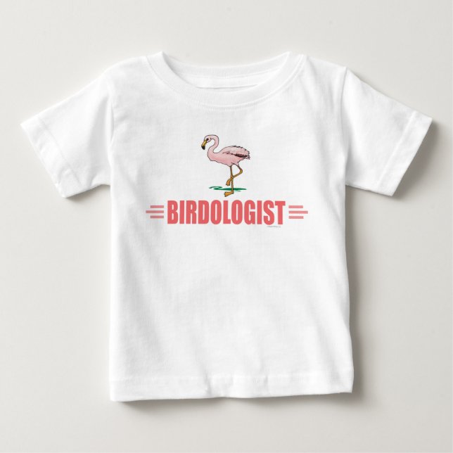Funny Flamingo Baby T-Shirt (Front)