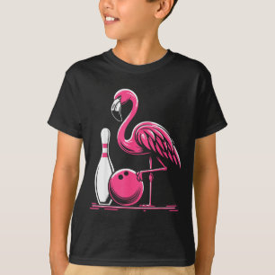 Funny Flamingo Bowling N Bowl Bowler T-Shirt
