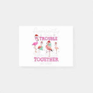 Funny Flamingo Christmas Post-it Notes