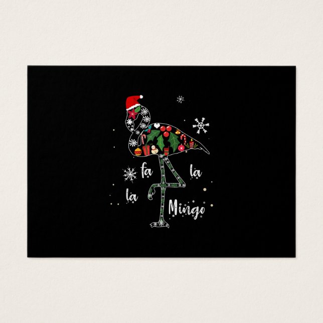 Funny Flamingo Christmas Xmas (Front)