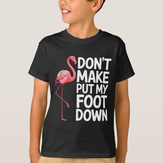 Funny Flamingo Design For Men Women Kids Bird Nk F T-Shirt (Front)