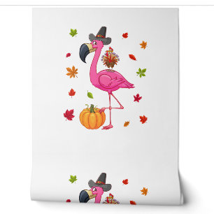 Funny Flamingo Turkey Thanksgiving Pumpkin  Wallpaper