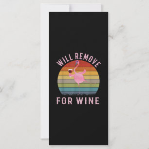 Funny Flamingo Will Remove Wine Cute Flamingo Love