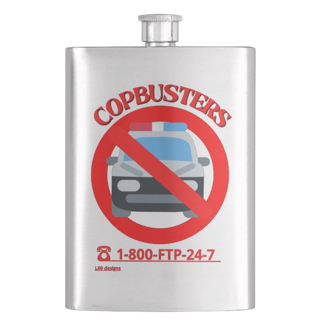 funny flask "COPBUSTERS 2" (Front)
