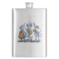 Funny Flask with Mouse Music Band
