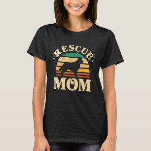 Funny Flat Coated Retriever Rescue Dog Mum T-Shirt